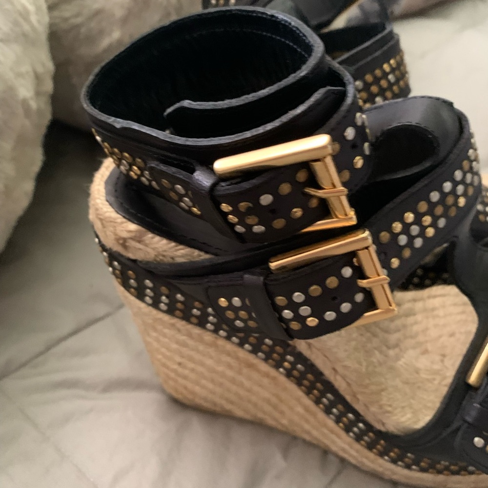 Alexander McQueen Leather Studded Espadrilles - Picture 6 of 10